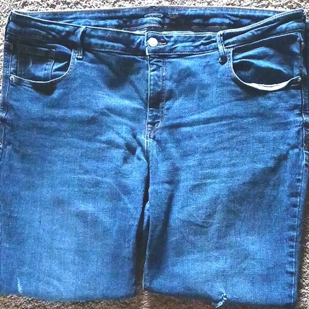 OLD Navy Rockstar Distressed Mid-Rise Super Skinny Blue Jeans Plus Size 20 - Picture 4 of 11